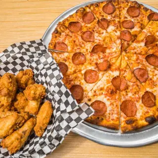 1 Large, Garlic Bread & Wings